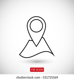 Navigator guide icon, vector best flat icon, EPS
