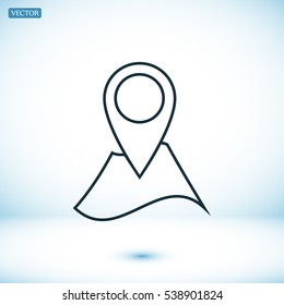 Navigator guide icon, vector best flat icon, EPS