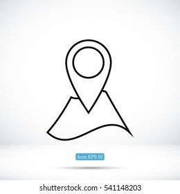 Navigator guide icon, vector best flat icon, EPS