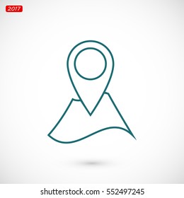 Navigator guide icon, vector best flat icon, EPS