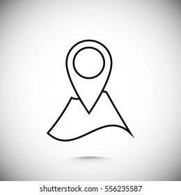 Navigator guide icon, vector best flat icon, EPS