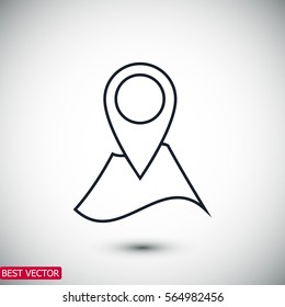 Navigator guide icon, vector best flat icon, EPS