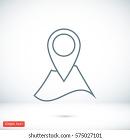 Navigator guide icon, vector best flat icon, EPS