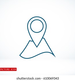 Navigator guide icon, vector best flat icon, EPS