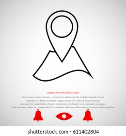 Navigator guide icon, vector best flat icon, EPS