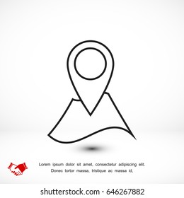 Navigator guide icon, vector best flat icon, EPS