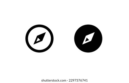 Navigator icon Compass technology, geolocation pointing north east icons button,vector, sign, symbol, logo, illustration, editable stroke, flat design style isolaated on white linear pictogram