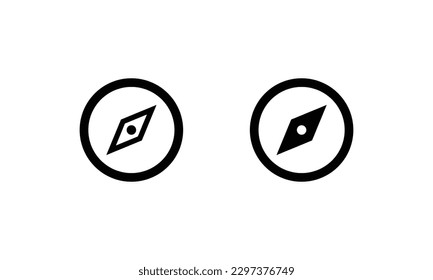 Navigator icon Compass technology, geolocation pointing north east icons button,vector, sign, symbol, logo, illustration, editable stroke, flat design style isolaated on white linear pictogram