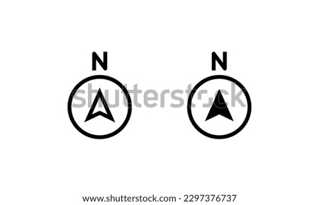 Navigator icon Compass technology, geolocation pointing north east icons button,vector, sign, symbol, logo, illustration, editable stroke, flat design style isolaated on white linear pictogram