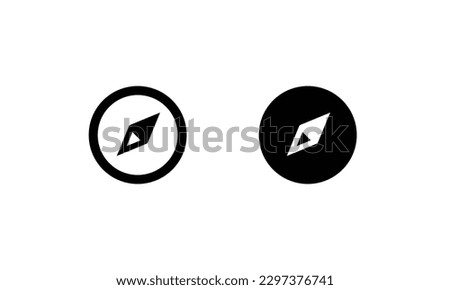 Navigator icon Compass technology, geolocation pointing north east icons button,vector, sign, symbol, logo, illustration, editable stroke, flat design style isolaated on white linear pictogram