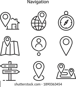 Navigator icon isolated on white background from user interface collection. Navigator icon trendy and modern Navigator symbol for logo, web, app, UI. Navigator icon simple sign.