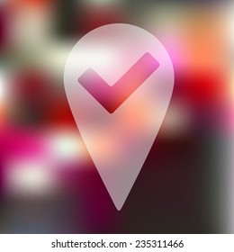 navigator icon on blurred background