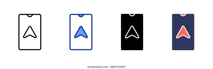 ícone Navegador folha múltipla coleção de estilos