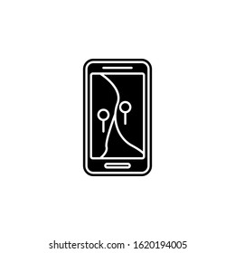 navigator icon. Simple glyph, flat vector of camping icons for ui and ux, website or mobile application