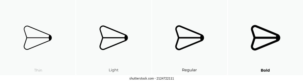 navigator icon. Thin, Light Regular And Bold style design isolated on white background