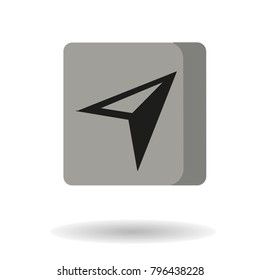 navigator icon. vector. flat design