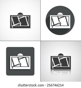 Navigator icons. Set elements for design. Vector illustration.