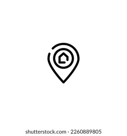 Navigator incomplete line art icon template