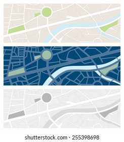 Navigator Maps Banner Set With Night Vision And Grayscale