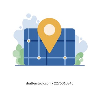 Navigator, Modern Map Service vector isometric illustration. Good for business, delivery, work subjects.
