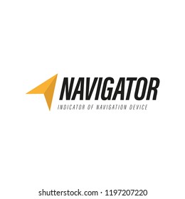 Navigator Navigation Device Indicator Vector Logo Design