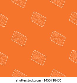 Navigator pattern vector orange for any web design best