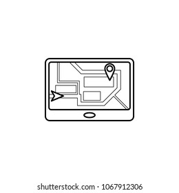 navigator screen icon. Element of navigation illustration. Premium quality graphic design icon. Signs and symbols collection icon for websites, web design, mobile app on white background