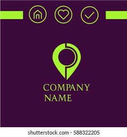 navigator vector flat icon. design logo