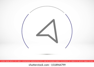 Navigator vector icon. 