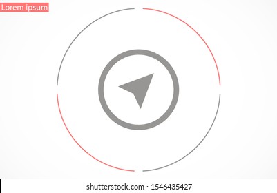 Navigator vector icon. 