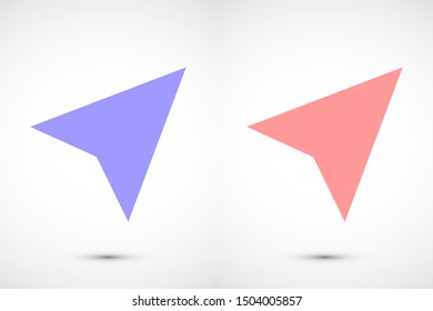Navigator vector icon. Navigator for ustroystvami icon. Navigator for roads icon. Navigator for trips icon. 10 eps