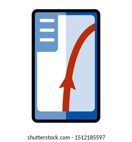Navigator vector line icon isolated on a white background.