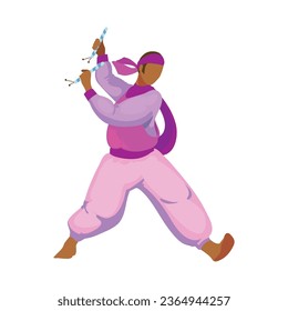 navratri dancer culture isolated icon