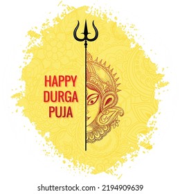 Navratri and durga puja festival cultural celebration card background