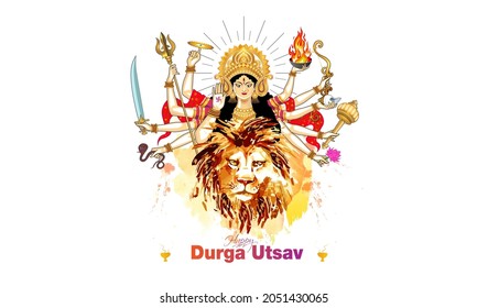 Navratri festival Goddess Durga worship background