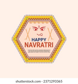 Navratri Festival Traditional design Template    