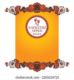 Navratri Offer background, vintage creative background for graphic design