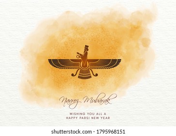 Navroz greeting. Iranian and Parsi new year with Text navroz mubarak (happy new year). vector, banner, poster , flyer