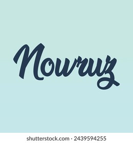 Navruz holiday, Beautiful inscription Navruz, calligraphic text, March, holiday card, background, gradient, soft colors