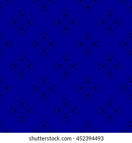 Navy abstract background, striped textured geometric seamless pattern
