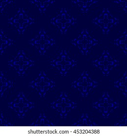 Navy abstract background, striped textured geometric seamless pattern