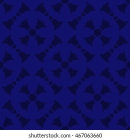 Navy abstract background, striped textured geometric seamless pattern
