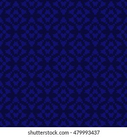 Navy abstract background, striped textured geometric seamless pattern