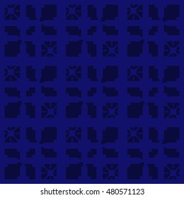 Navy abstract background, striped textured geometric seamless pattern