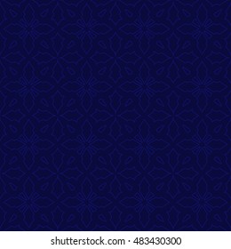 Navy abstract background, striped textured geometric seamless pattern