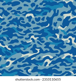 Navy Army Camouflage seamless pattern of Military Camo repeating patterns vector hunting uniform clothing textile