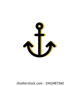 Navy Army Outline Icon Logo Vector Illustration
