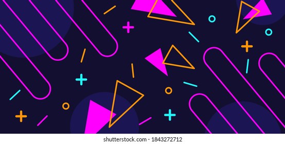 descarga vectorial de memphis de fondo marino