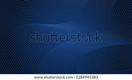 Navy background with wavy lines. Editable stroke