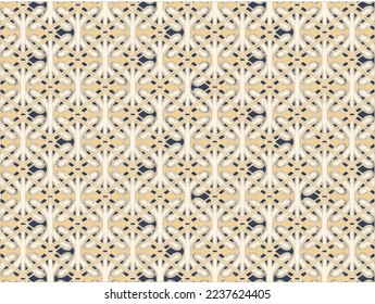 Navy Basket Repeat Pattern Vector Background Print